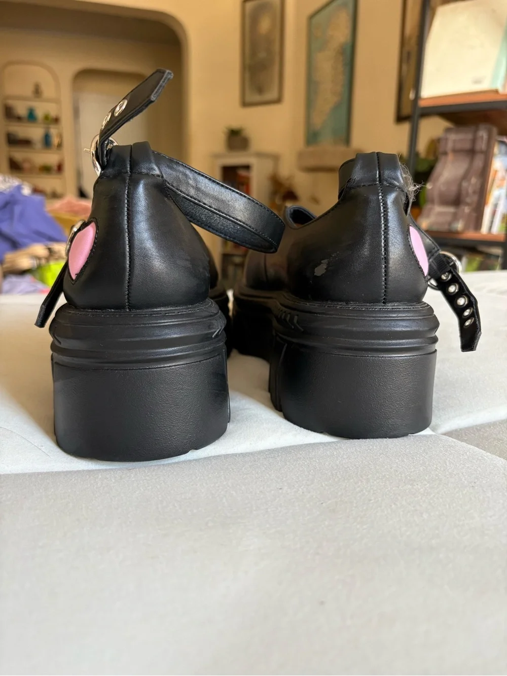 KOI A Warrior's Heart chunky mary jane shoes in black